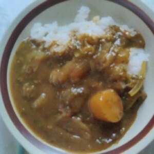 白菜ときのこの和風カレー